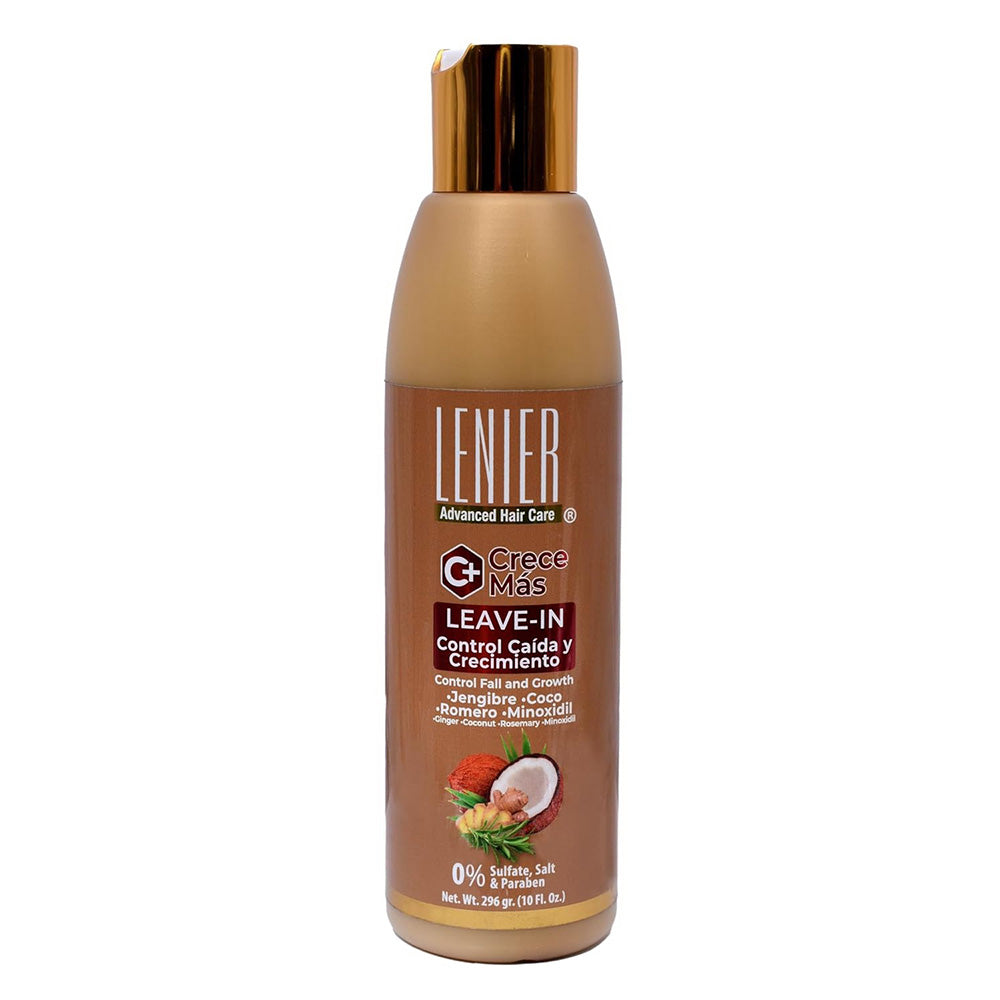 Lenier C Plus Crece Mas Leave In Sulfate Free Nourishes Strengthens and Hair Growth 10Oz (296g)